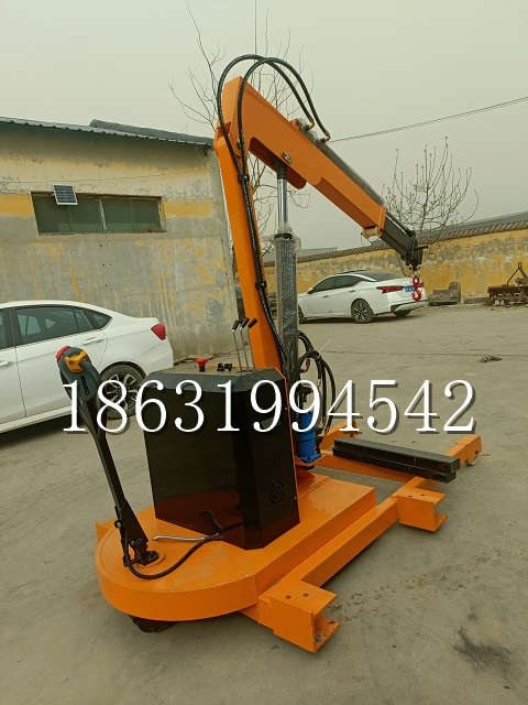 迁安市自卸车厢随车吊 自制轮式四不像起重机 四驱平板吊 5吨 贵盛